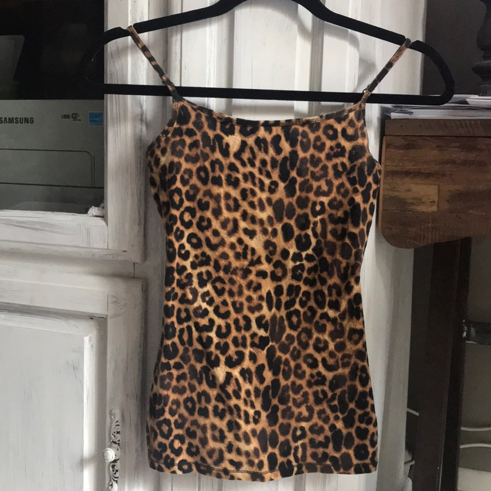 BUY 2 GET 1 FREE. Express leopard print tank top.